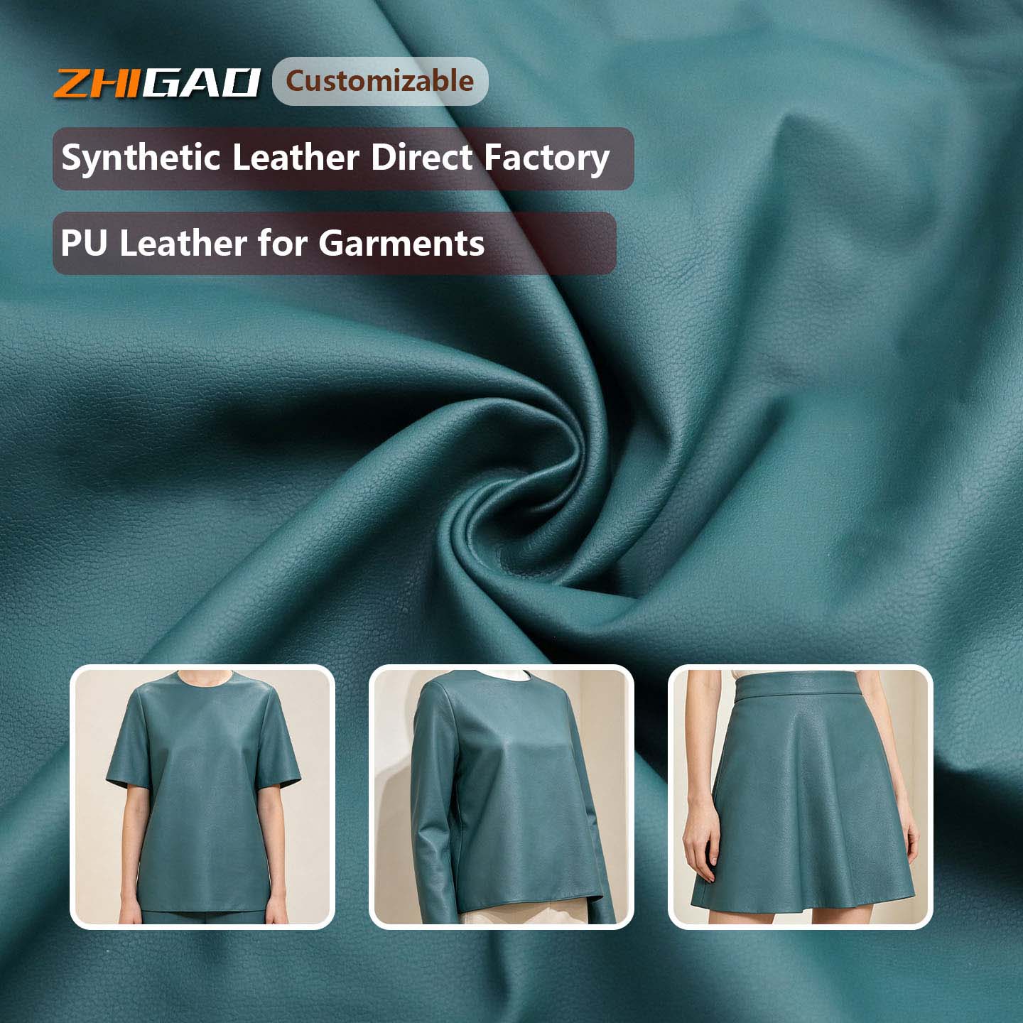 Vegan Synthetic Leather | Premium Garments Vegan Leather Fabric for Apparel & Accessories | Zhigao Leather Factory